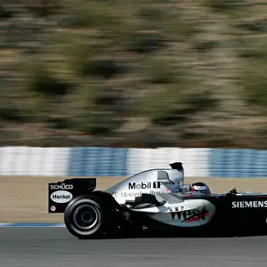 2005 Formula One Testing. Juan-Pablo Montoya, Mclaren-Mercedes MP4/20 Jerez, Spain. 10th February 2005. World Copyright: Spinney/LAT Photogrphic. Ref: Digital Image Only