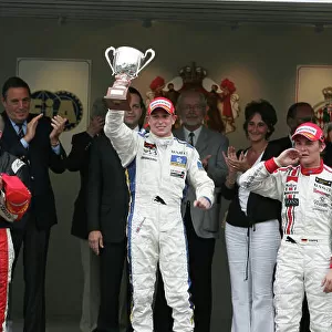 2005 GP2 Series - Monaco Monte-Carlo. 20th & 21st May Saturday - Race Adam Carroll (GB, Super Nova International). 1st Gianmaria Bruni (I, Coloni Motorsport). 2nd and Nico Rosberg (D, ART Grand Prix). 3rd. Podium