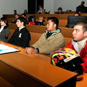2005 GP2 Series Test. Drivers Briefing. Paul Ricard, France. 23-24 February 2005. Photo: GP2 Series Media Service. Ref: Digital Image Only