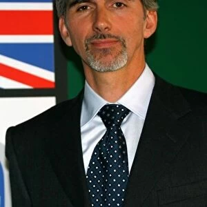 2006 BRDC Members Meeting. Silverstone, England. 28th April 2006. Damon Hill becomes the new President of the BRDC and replaces Sir Jackie Stewart, who held the position for over 6 years, portrait. World Coptyright: Jakob Ebrey / LAT Photographic