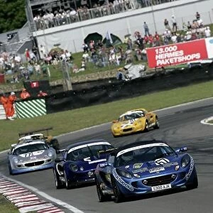 2007 Lotus On Track Elise Trophy. Brands Hatch, England. 8th - 10th June 2007. Andrew Kell leads Tony Doe. World Copyright: Gary Hawkins/LAT Photographic. ref: Digital Image Only