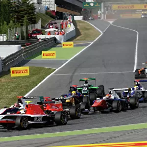 2014 GP3 Series Round 1 - Race 1. Circuit de Catalunya, Barcelona, Spain. Saturday 10 May 2014. Victor Carbone (BRA, Trident) Photo: {Sam Bloxham}/GP3 Series Media Service. ref: Digital Image _SBL6710