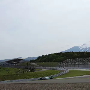 2014 Super Formula Series. Fuji, Japan. 17th - 18th May 2014. Rd 2. Race 2 - Mount Fuji atmosphere, action. World Copyright: Yasushi Ishihara / LAT Photographic. Ref: 2014SF_Rd2_030. JPG