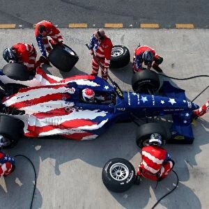 A1 Grand Prix: Phil Giebler A1 Team USA makes a pitstop