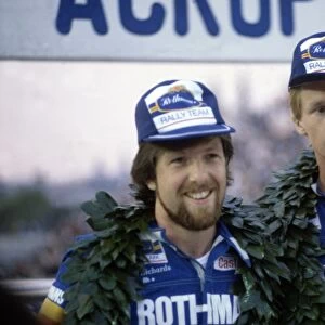 Acropolis Rally, Greece. 26-29 May 1980: Ari Vatanen / David Richards, 1st position. Podium, portrait