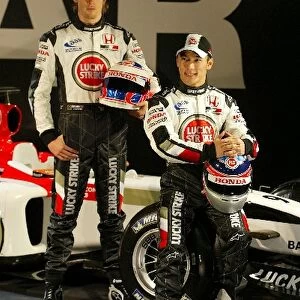 BAR Honda 006 Car Launch: Takuma Sato BAR and Jenson Button BAR
