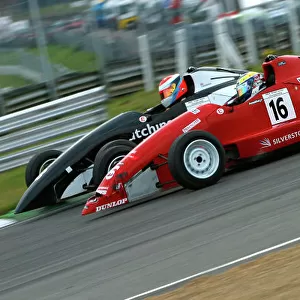 BRDC Formula Ford Championship 2003. Brands Hatch 27th September 2003. Rei Yamaguchi and Sean Edwards. World Copyright Ebrey/LAT Photographic