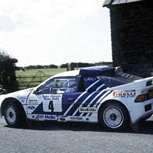 British Rally Championship: Mark Lovell and Roger Freeman in their Ford RS200 in which they won the British Rally Championship