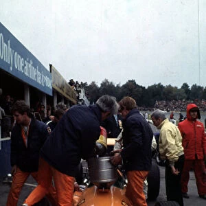 Bruce McLaren, McLaren M7A (6thn place) US Grand Prix, Watkins Glen, USA