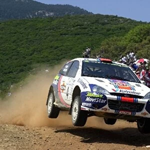 Colin McRae (GBR) on stage 16 World Rally Championship, Acropolis Rally, 14-17 June 2001
