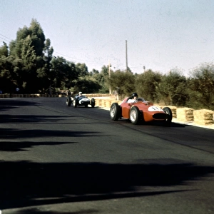 Dan Gurney Leads Maurice Trintignant: Portuguese Grand Prix, 1959