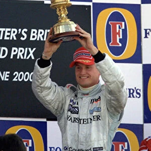 David Coulthard after winning the British GP
