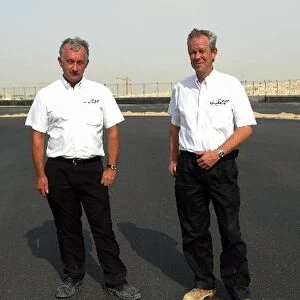 Dubai Autodrome and Business Park: Brian Pallett and Hamish Brown at the new Dubai circuit