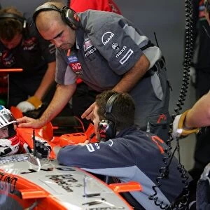 F1 Testing: Alexandre Premat Spyker: F1 Testing, Day 2, Silverstone, England