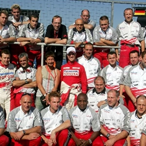 F1 Testing: The Toyota team with Chris Rea