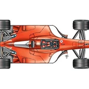 Ferrari F2001 suspension camber adjustment: MOTORSPORT IMAGES: Ferrari F2001 suspension camber adjustment