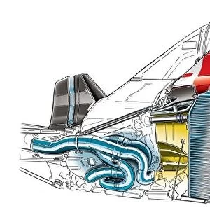 Ferrari F2012 internal components: MOTORSPORT IMAGES: Ferrari F2012 internal components