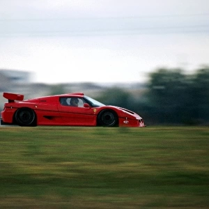 Ferrari F50 GT Testing: The stillborn Ferrari F50 GT is tested at Ferraris test track of Fiorano