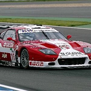 FIA GT Championship: Fabio Babini GPC Giesse Squadra Corse Ferrari 575 GTC had looked set for the win, but a late-race puncture dropped the car