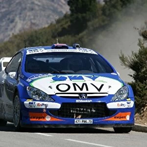 FIA World Rally Championship: Manfred Stohl, Peugeot 307 WRC, on stage 6