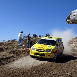FIA World Rally Championship: Per-Gunnar Andersson, Suzuki Ignis Super 1600 JWRC, on stage 7