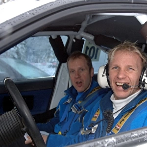 FIA World Rally Championship: Petter Solberg with co-driver Phil Mills Subaru Impreza, although not competing have completed the recce