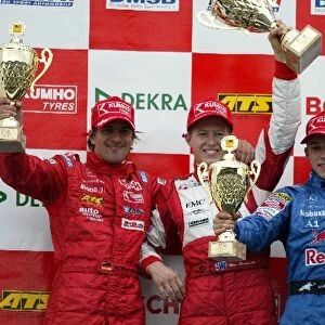 Formula 3 EuroSeries: 1st and 2003 F3 EuroSeries champion, Ryan Briscoe, Prema Powerteam, centre