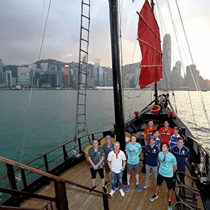 Formula E Boat Trip PR Exercise. Hong Kong Harbour, Hong Kong, Asia. Thursday 6 October 2016. Photo: Adam Warner / FE / LAT ref: Digital Image _14P5447
