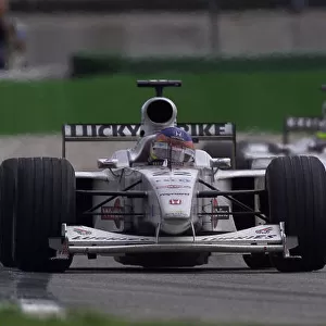 Formula One German Grand Prix Jacques Villeneuve leads team mate Ricardo Zonta Hockenheim, 30-07-2000 Pic Steve Etherington