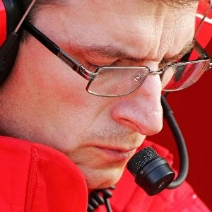 Formula One Testing: Chris Dyer Ferrari Race engineer