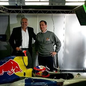 Formula One Testing: Dietrich Mateschitz CEO and Founder of Red Bull with Tony Purnell and Vitantonio Liuzzi Red Bull Racing