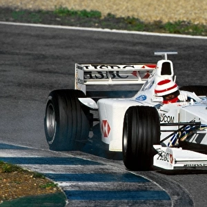Formula One Testing: Eddie Irvine Stewart Ford SF3 had his first test for the team