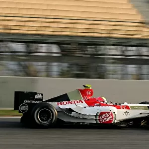 Formula One Testing: Enrique Bernoldi BAR Honda 006