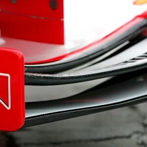 Formula One Testing: Ferrari F2005 front wing detail