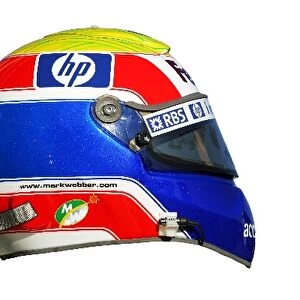 Formula One Testing: The helmet of Mark Webber Williams
