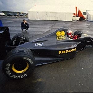 Formula One Testing: John Watson Jordan Ford 191: Formula One Testing, Silverstone 27-29 November 1990