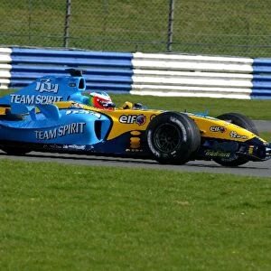 Formula One Testing: Jose Maria Lopez shakes down a Renault R24