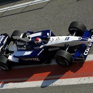 Formula One Testing: Marc Gene tests the BMW Williams FW23
