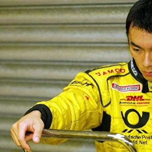 Formula One Testing: Takuma Sato Jordan: Formula One Testing, Day One, Silverstone, England, 2 October 2002