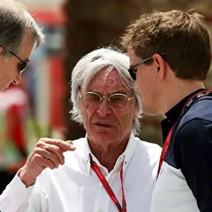 Formula One World Championship: Alec Baldwin Reuters with Bernie Ecclestone F1 Supremo and Ian Parks PA Sport