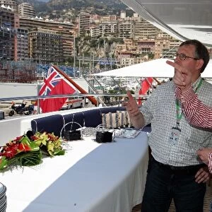 Formula One World Championship: Alex Shnaider on his yacht the Midlandia