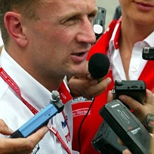 Formula One World Championship: Allan McNish faces the media following Toyotas decison to not use his services for next season