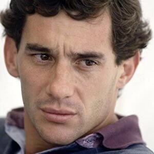 Formula One World Championship. Ayrton Senna, portrait. World Copyright: LAT Photographic Ref: 35mm transparency