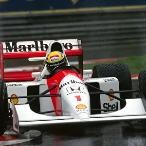 Formula One World Championship: Ayrton Senna McLaren MP4 / 7A finished the race in fifth position