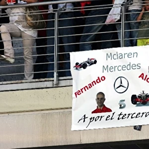 Formula One World Championship: Banner for Fernando Alonso McLaren