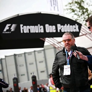 Formula One World Championship: Chris Moyles BBC Radio 1 DJ