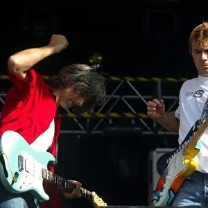 Formula One World Championship: Damon Hill, right, and Paul Stewart, left, rocked Silverstone at the post race concert