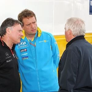 Formula One World Championship: Dave Ryan McLaren, Steve Nielson Renault and Charlie Whiting FIA Safety Delegate