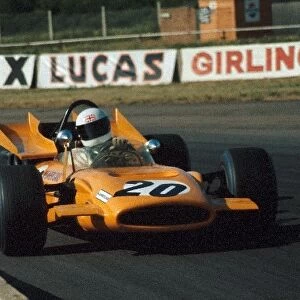 Formula One World Championship: Derek Bell retired after just six laps in the four wheel drive McLaren M9A with a suspension failure