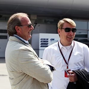 Formula One World Championship: Didier Coton, Mika Hakkinen and Alex Wurz